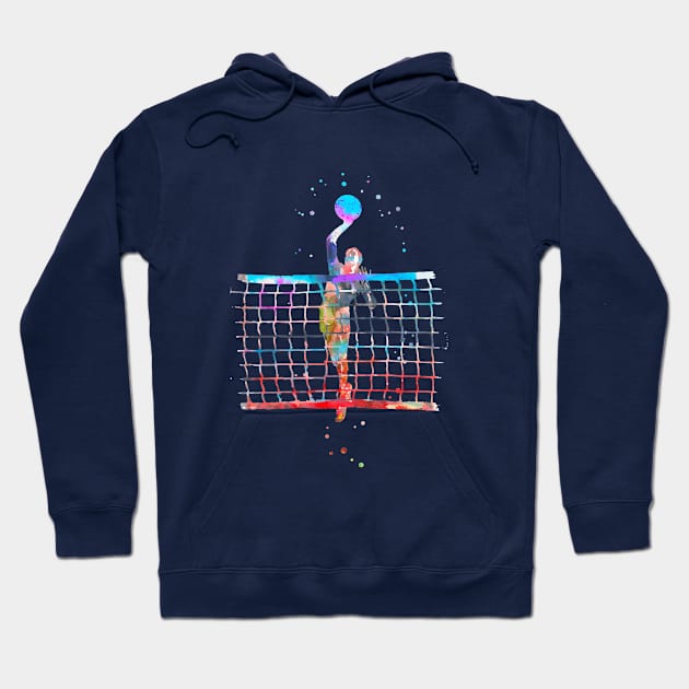 Volleyball girl Hoodie by RosaliArt